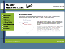 Tablet Screenshot of mostlyminnows.com